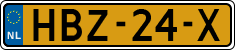 License plate of the Netherlands, Cars