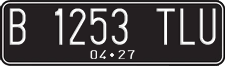 License plate of Indonesia, Regular plates