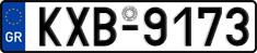 License plate of Greece, Cars