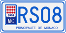 License plate of Monaco, Motorcycles