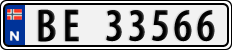 License plate of Norway, Cars