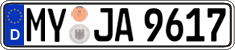 German license plate, Regular plates