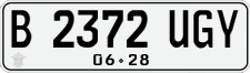 License plate of Indonesia, Regular plates