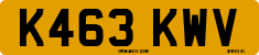 License plate of the United Kingdom, 1983 year system