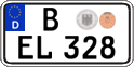German license plate, Regular plates