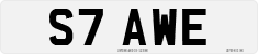 License plate of the United Kingdom, 1983 year system