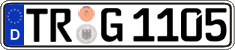 German license plate, Regular plates