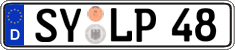 German license plate, Regular plates