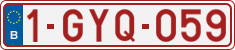 License plate of Belgium, Regular plates (2010)