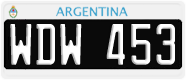 License plate of Argentina, Cars (1995, ABC 123)