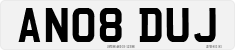 License plate of the United Kingdom, 2001 year system