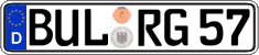 German license plate, Regular plates
