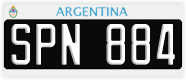 License plate of Argentina, Cars (1995, ABC 123)