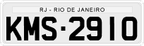 License plate of Brazil, Private owners (1990)