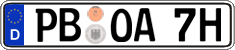 German license plate, Plates for oldtimers (type 