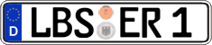 German license plate, Regular plates