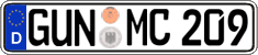 German license plate, Regular plates