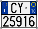 License plate of Italy, Motorcycles (1994 year series)
