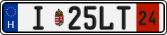 license plates of Hungary, Temporary (2022)