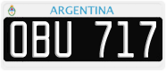 License plate of Argentina, Cars (1995, ABC 123)