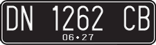 License plate of Indonesia, Regular plates