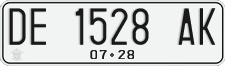 License plate of Indonesia, Regular plates