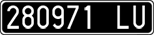 License plate of Italy, Cars (1927 year series)
