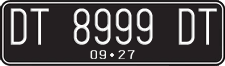 License plate of Indonesia, Regular plates