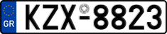 License plate of Greece, Cars