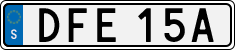 License plate of Sweden, Regular plates
