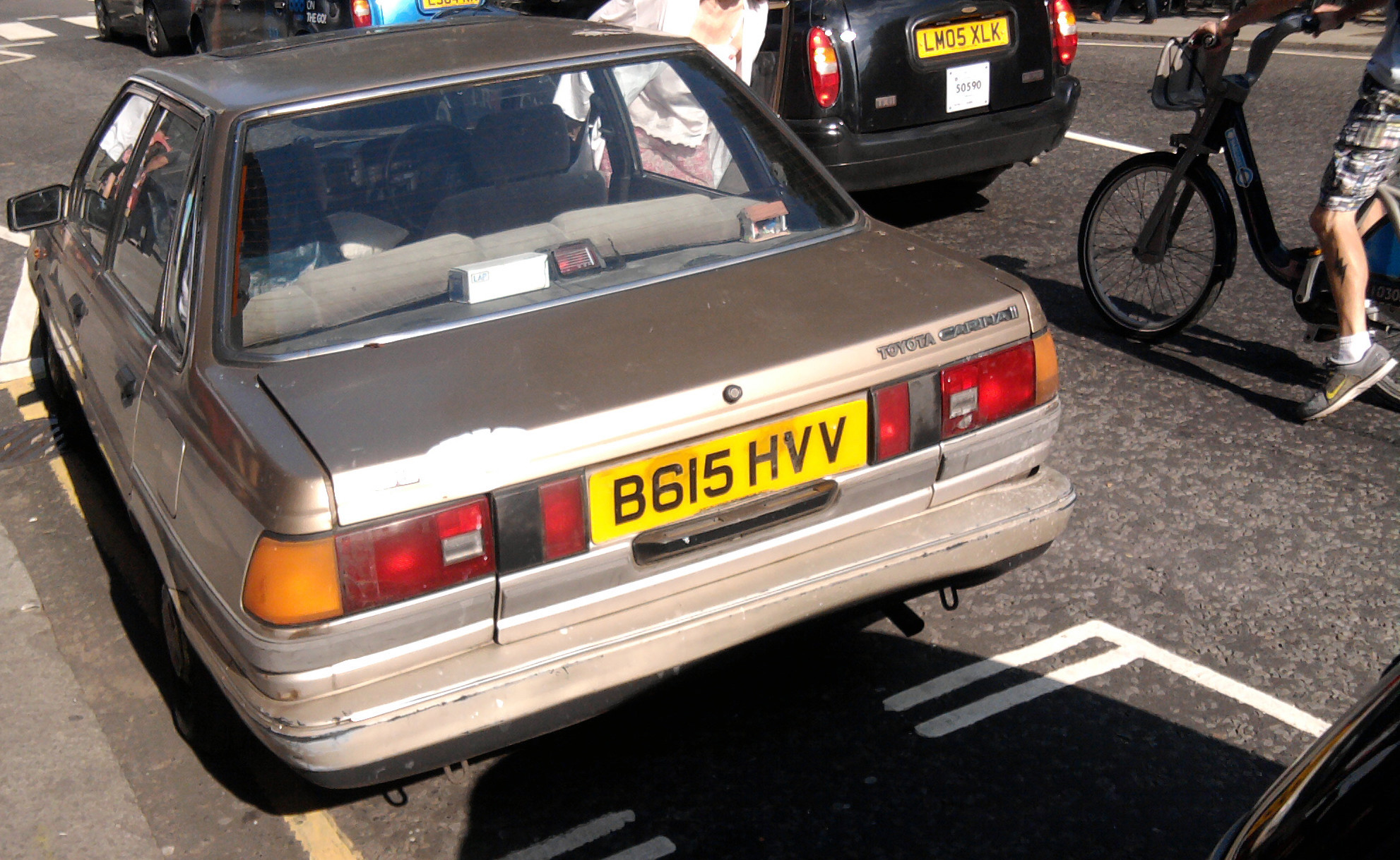 B615HVV, Toyota Carina II 1st gen (T150) Sedan, 1984–1988