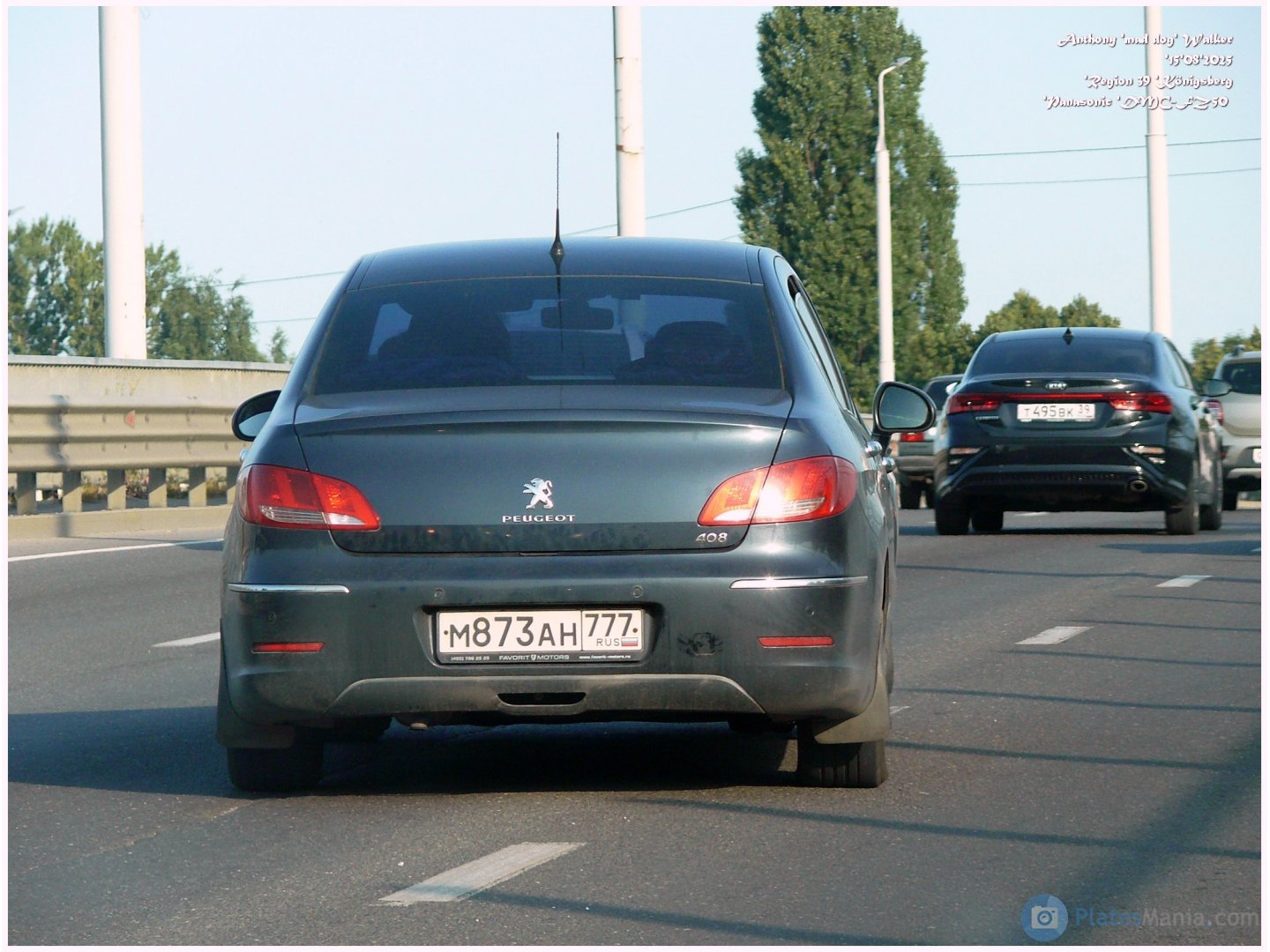 м 873 ан 777, Peugeot 408 1st gen Sedan (T7), facelift, 2015–2022