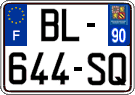 French license plate, SIV (ordinary)