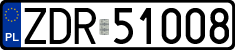 License plates of Poland, Regular car plates