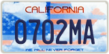 California, We Will Never Forget (1234MA)