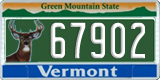 Vermont, Specialty plates (12345)