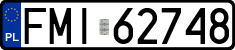 License plates of Poland, Regular car plates