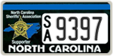 North Carolina, Specialty plates (A/B XXXX)