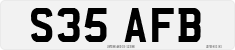 License plate of the United Kingdom, 1983 year system