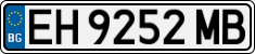 License plate of Bulgaria, Cars