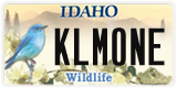 Idaho, Specialty plates