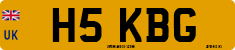License plate of the United Kingdom, 1983 year system