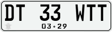 License plate of Indonesia, Regular plates