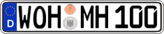 German license plate, Regular plates