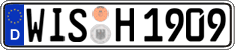 German license plate, Regular plates