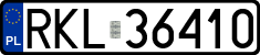 License plates of Poland, Regular car plates