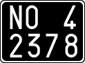 License plate of Italy, Cars (1927 year series)