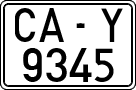 License plates of Spain, 1971 year series