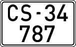 License plates of Spain, 1900 year series