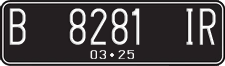 License plate of Indonesia, Regular plates